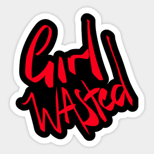 Girl Wasted Logo x Girl Wasted Sticker